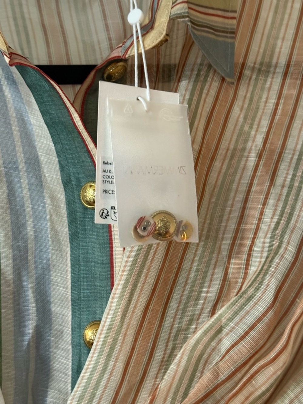 Zimmermann Rebellion Striped mini dress - Picture 12 of 13